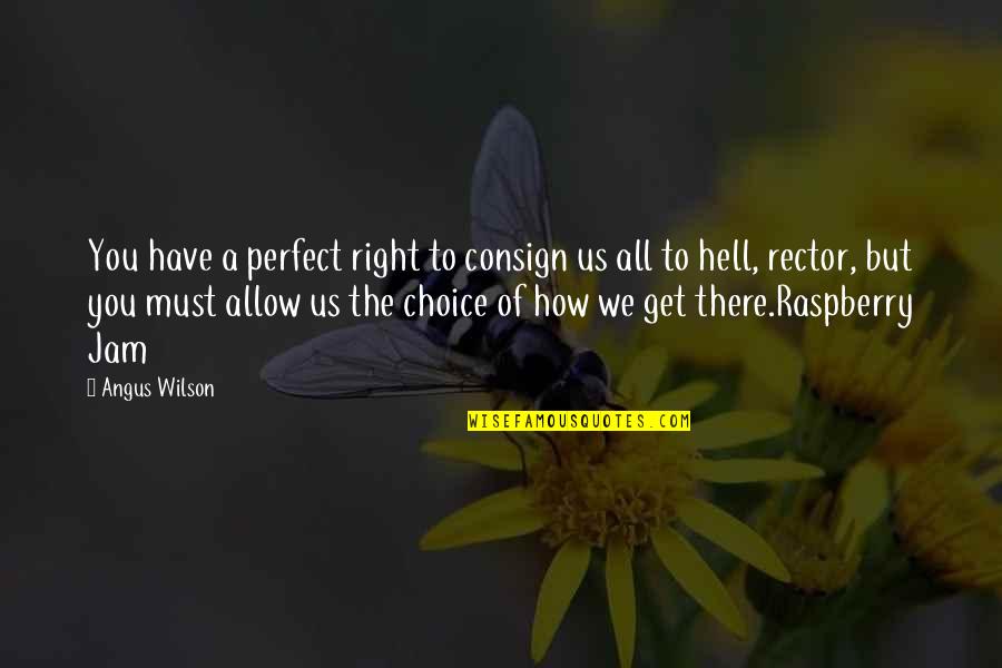 Rector Quotes By Angus Wilson: You have a perfect right to consign us