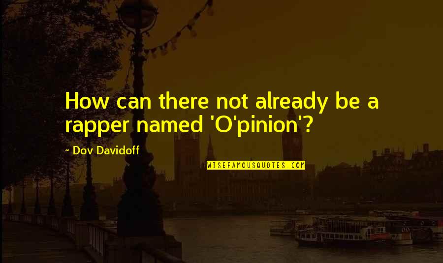 Recyclers Unlimited Quotes By Dov Davidoff: How can there not already be a rapper Recyclers Unlimited Quotes By Dov Davidoff: How can there not already be a rapper