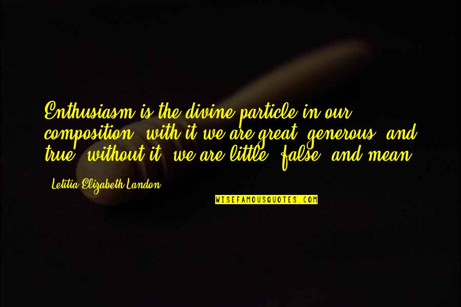 Recycling Tagalog Quotes By Letitia Elizabeth Landon: Enthusiasm is the divine particle in our composition: Recycling Tagalog Quotes By Letitia Elizabeth Landon: Enthusiasm is the divine particle in our composition: