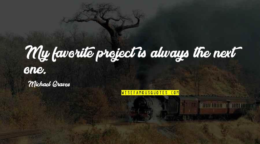 Red Fox Dirty Quotes By Michael Graves: My favorite project is always the next one. Red Fox Dirty Quotes By Michael Graves: My favorite project is always the next one.