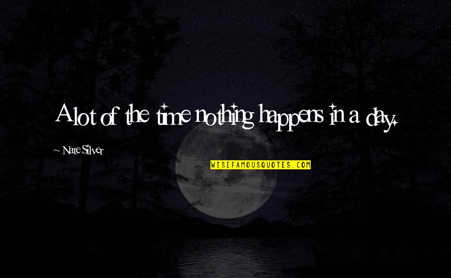 Red Fox Quote Quotes By Nate Silver: A lot of the time nothing happens in Red Fox Quote Quotes By Nate Silver: A lot of the time nothing happens in