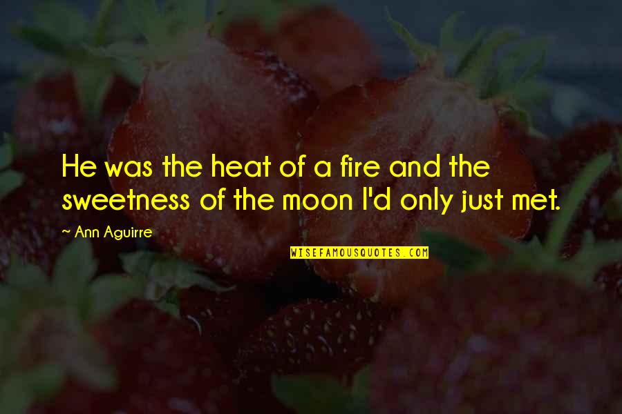 Red Fruits Quotes By Ann Aguirre: He was the heat of a fire and