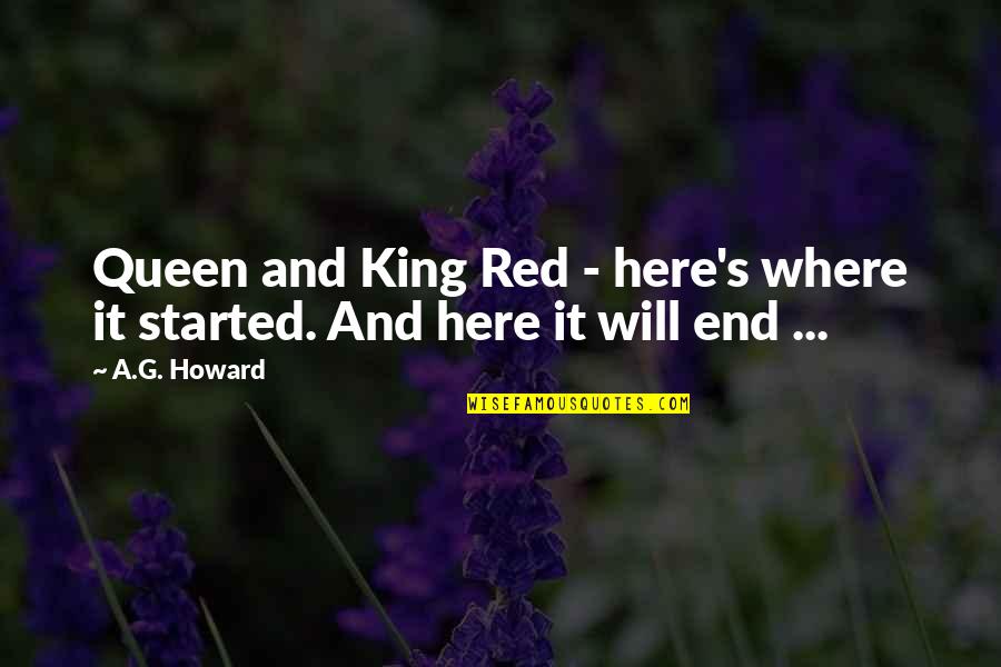 Red Queen Quotes By A.G. Howard: Queen and King Red - here's where it