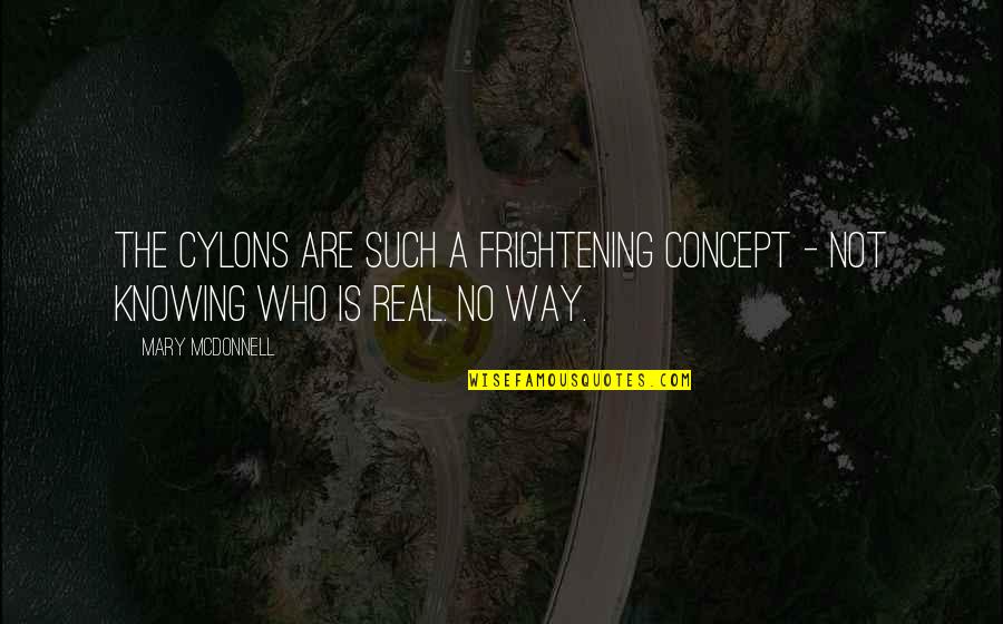 Red Vs Blue Hero Quote Quotes By Mary McDonnell: The Cylons are such a frightening concept -