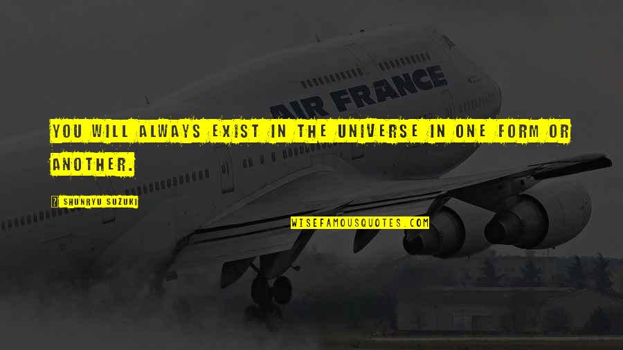 Reddit Cute Quotes By Shunryu Suzuki: You will always exist in the universe in