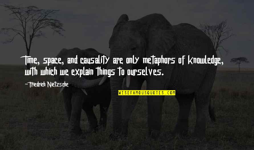 Redoute Interieur Quotes By Friedrich Nietzsche: Time, space, and causality are only metaphors of