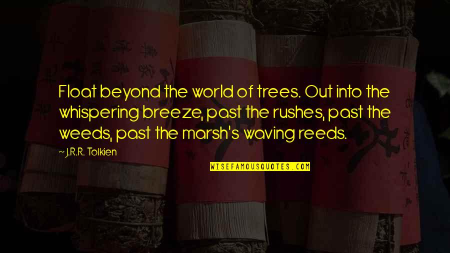 Reeds Quotes By J.R.R. Tolkien: Float beyond the world of trees. Out into