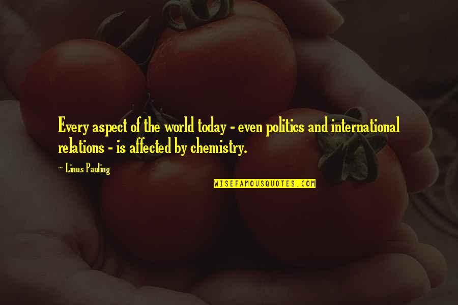 Reembolsar Definicion Quotes By Linus Pauling: Every aspect of the world today - even Reembolsar Definicion Quotes By Linus Pauling: Every aspect of the world today - even
