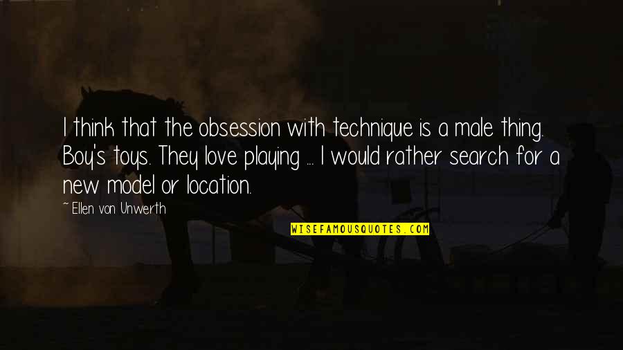 Reexamination Service Quotes By Ellen Von Unwerth: I think that the obsession with technique is