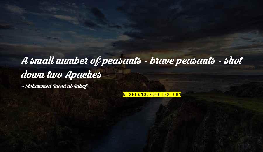 Referti Quotes By Mohammed Saeed Al-Sahaf: A small number of peasants - brave peasants