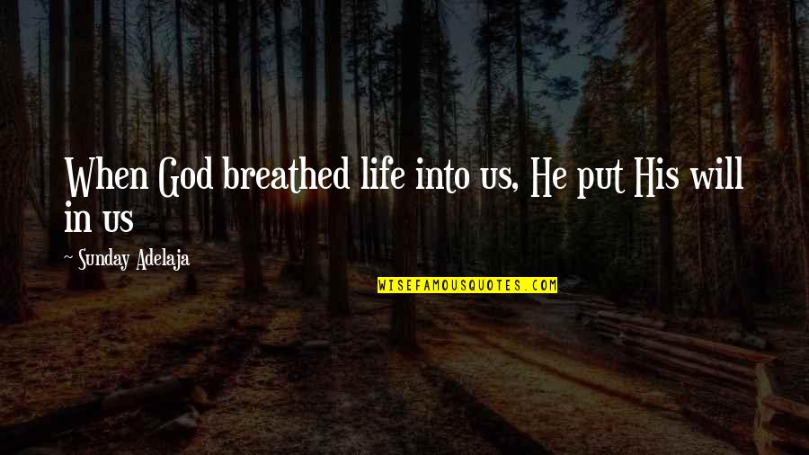 Refiloe Nkele Quotes By Sunday Adelaja: When God breathed life into us, He put Refiloe Nkele Quotes By Sunday Adelaja: When God breathed life into us, He put