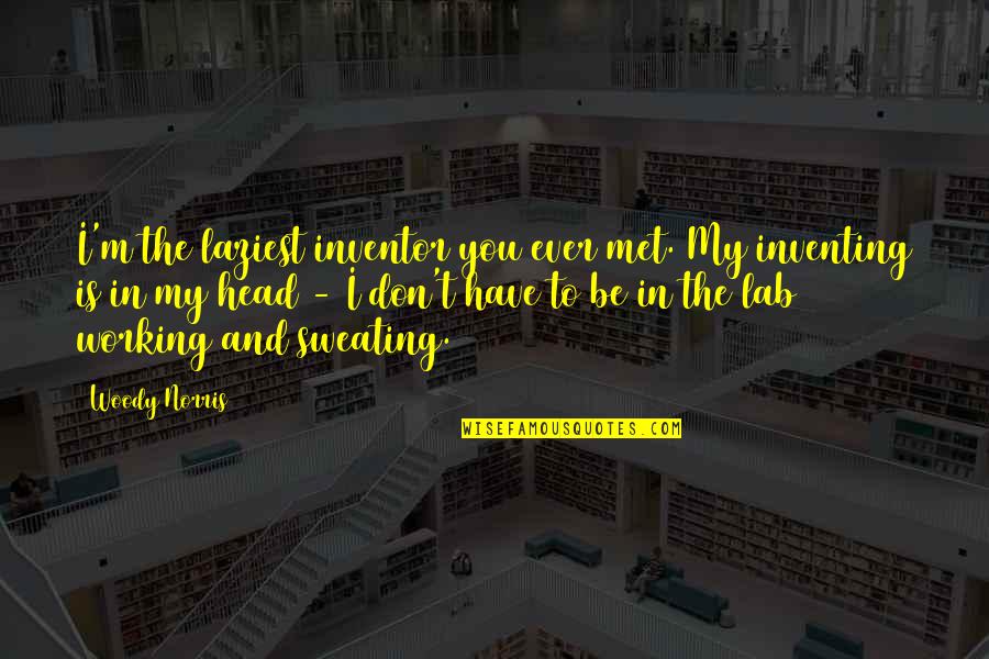 Refinish Quotes By Woody Norris: I'm the laziest inventor you ever met. My Refinish Quotes By Woody Norris: I'm the laziest inventor you ever met. My