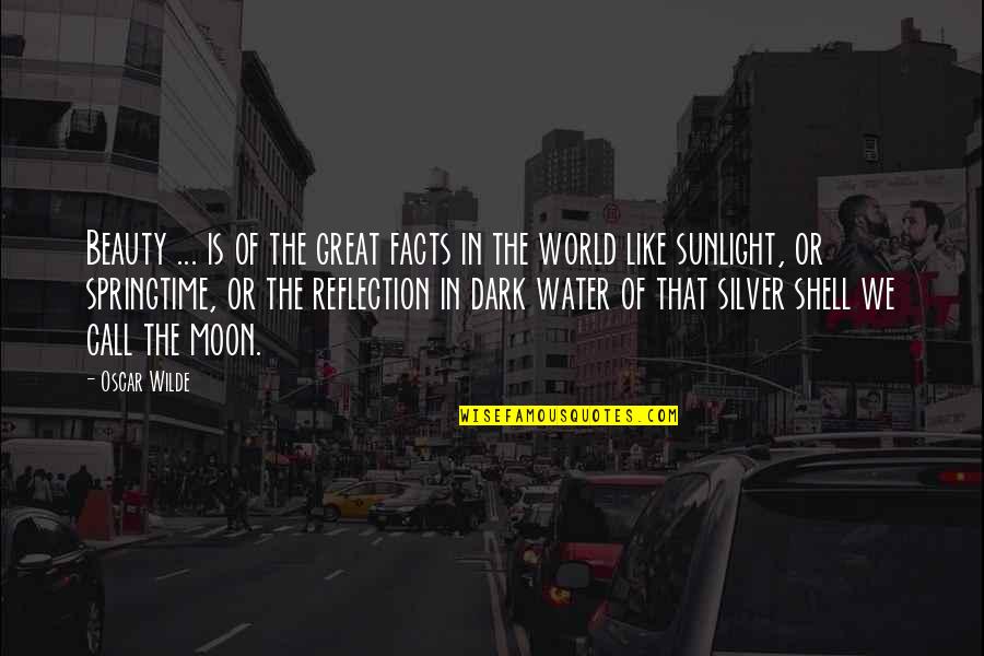 Reflection Art Quotes By Oscar Wilde: Beauty ... is of the great facts in