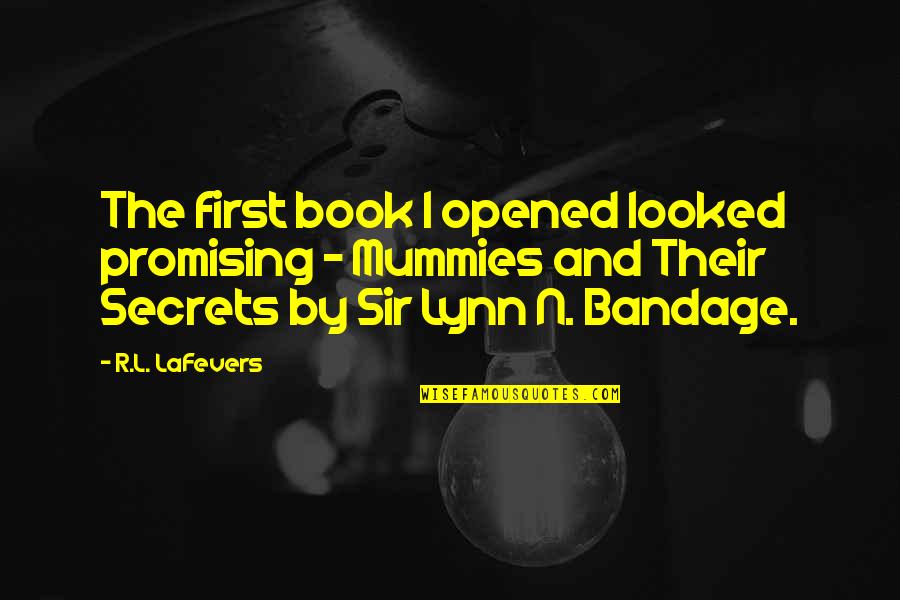 Reflexive Quotes By R.L. LaFevers: The first book I opened looked promising -