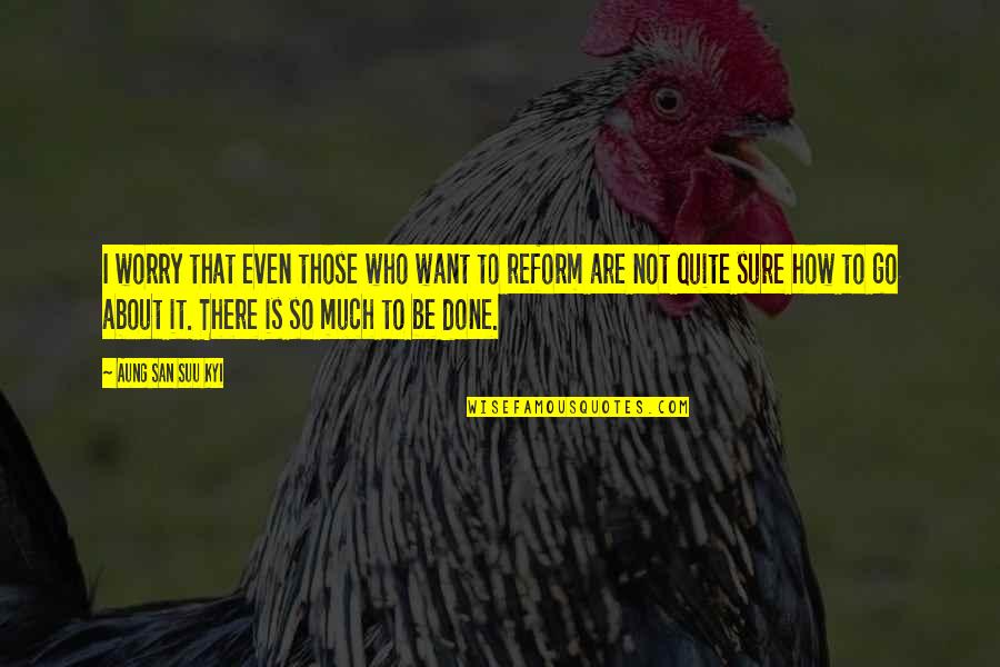 Reform'd Quotes By Aung San Suu Kyi: I worry that even those who want to Reform'd Quotes By Aung San Suu Kyi: I worry that even those who want to