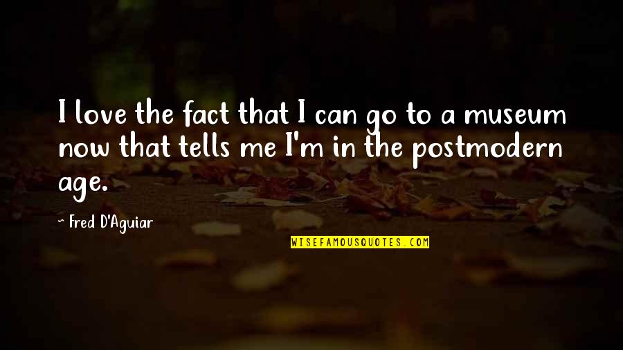 Refractive Lens Quotes By Fred D'Aguiar: I love the fact that I can go
