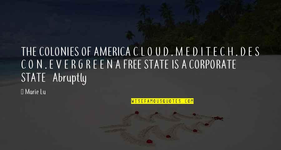 Refresh Your Mind Quotes By Marie Lu: THE COLONIES OF AMERICA C L O U