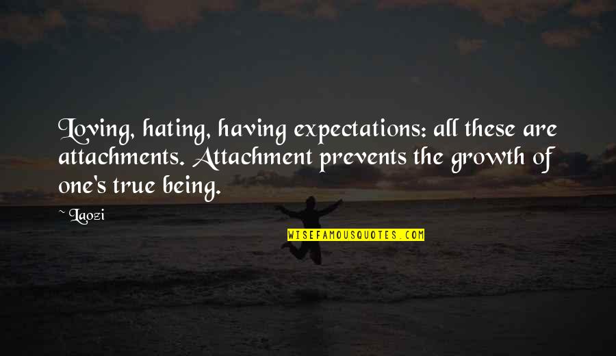Refueled Requests Quotes By Laozi: Loving, hating, having expectations: all these are attachments.