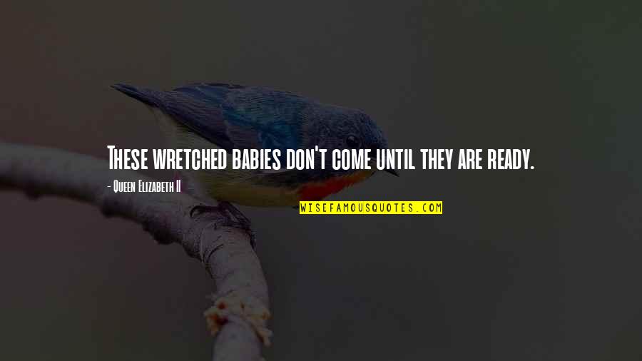 Refugium Light Quotes By Queen Elizabeth II: These wretched babies don't come until they are Refugium Light Quotes By Queen Elizabeth II: These wretched babies don't come until they are