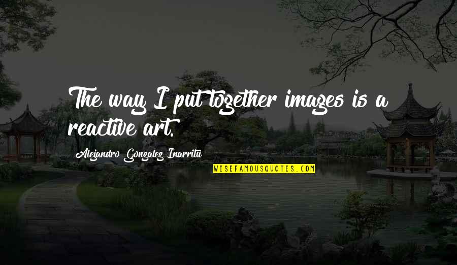 Regattas Cnu Quotes By Alejandro Gonzalez Inarritu: The way I put together images is a Regattas Cnu Quotes By Alejandro Gonzalez Inarritu: The way I put together images is a
