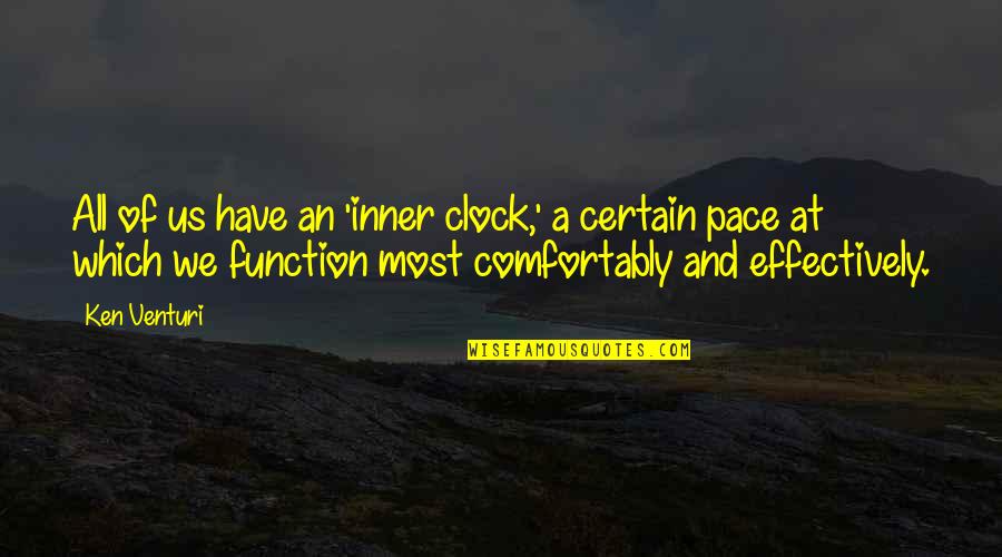 Regeringen 2021 Quotes By Ken Venturi: All of us have an 'inner clock,' a