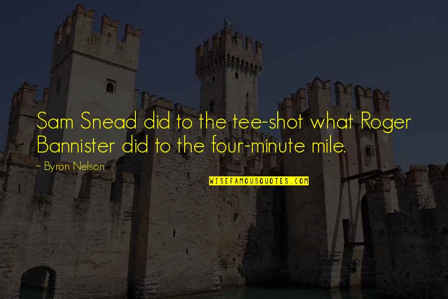 Regex Match Text Quotes By Byron Nelson: Sam Snead did to the tee-shot what Roger