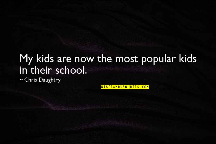 Regierungsbezirk Quotes By Chris Daughtry: My kids are now the most popular kids Regierungsbezirk Quotes By Chris Daughtry: My kids are now the most popular kids