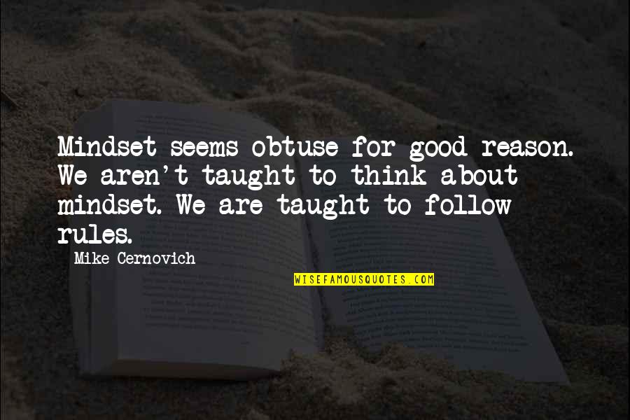 Regine Snl Quotes By Mike Cernovich: Mindset seems obtuse for good reason. We aren't Regine Snl Quotes By Mike Cernovich: Mindset seems obtuse for good reason. We aren't