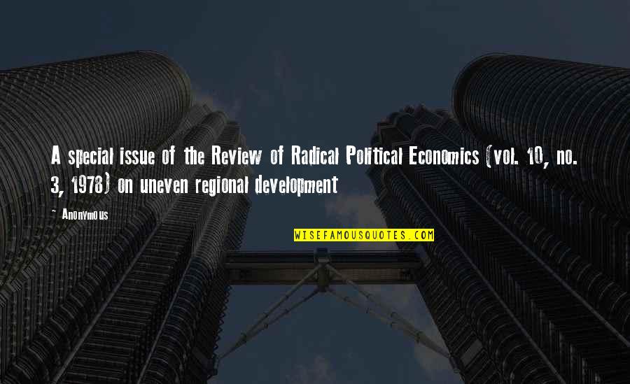 Regional Quotes By Anonymous: A special issue of the Review of Radical