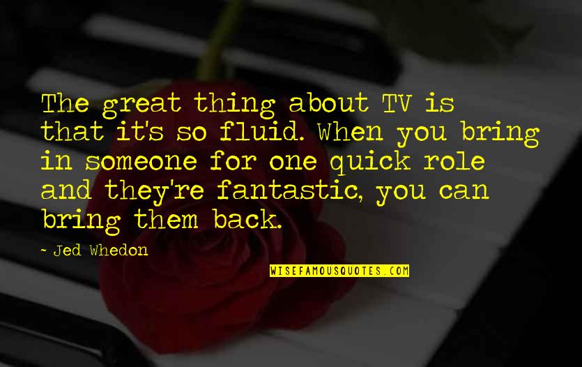 Regions Stock Quotes By Jed Whedon: The great thing about TV is that it's