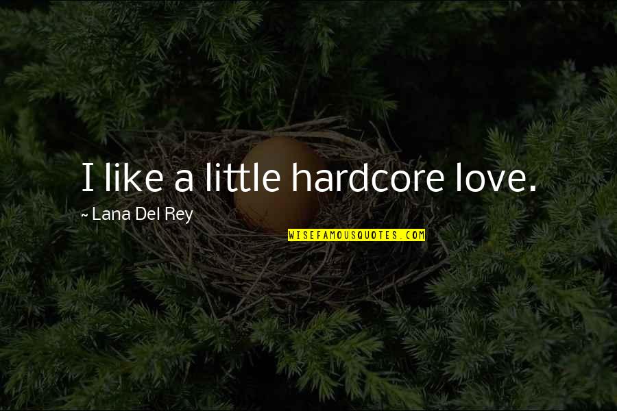 Regizorul Harry Quotes By Lana Del Rey: I like a little hardcore love. Regizorul Harry Quotes By Lana Del Rey: I like a little hardcore love.