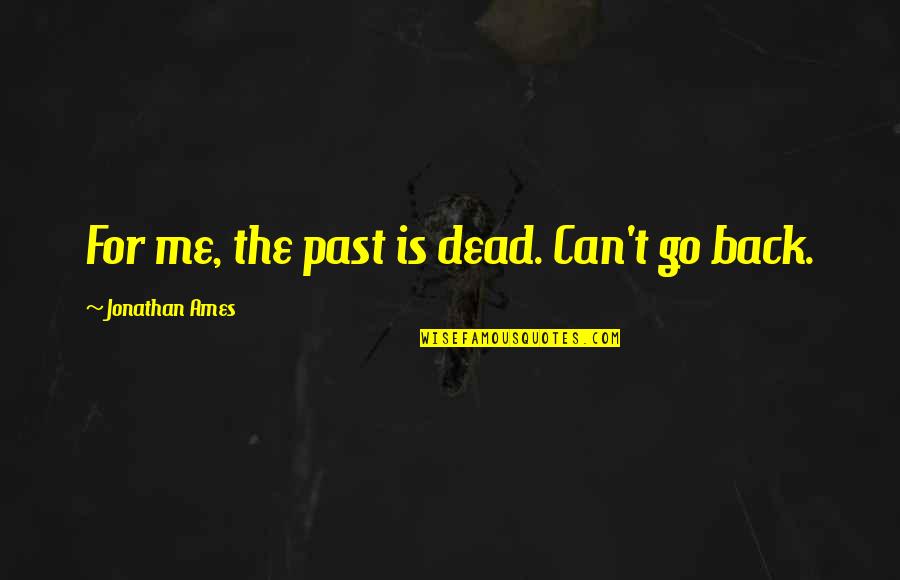 Regnet Es Quotes By Jonathan Ames: For me, the past is dead. Can't go