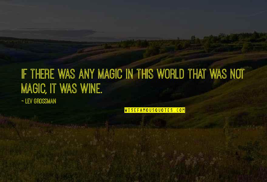 Regreat Quotes By Lev Grossman: If there was any magic in this world