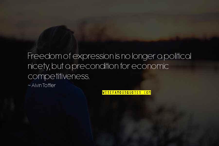 Regtsa Quotes By Alvin Toffler: Freedom of expression is no longer a political