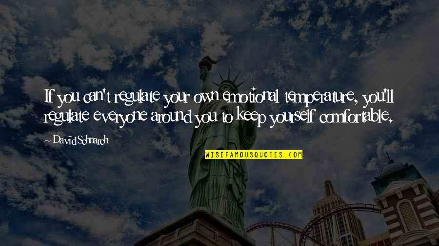 Regulate Quotes By David Schnarch: If you can't regulate your own emotional temperature,