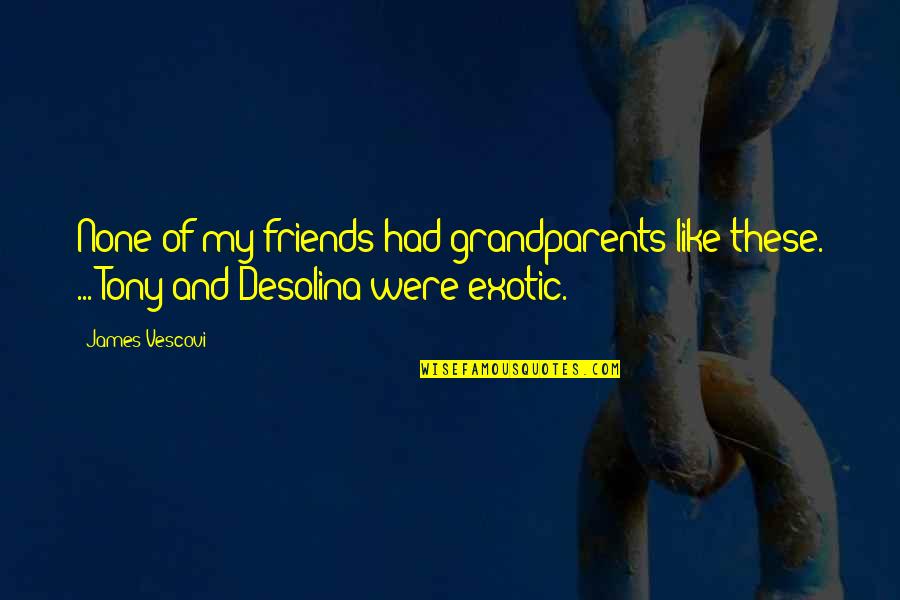 Regulator Cups Quotes By James Vescovi: None of my friends had grandparents like these.