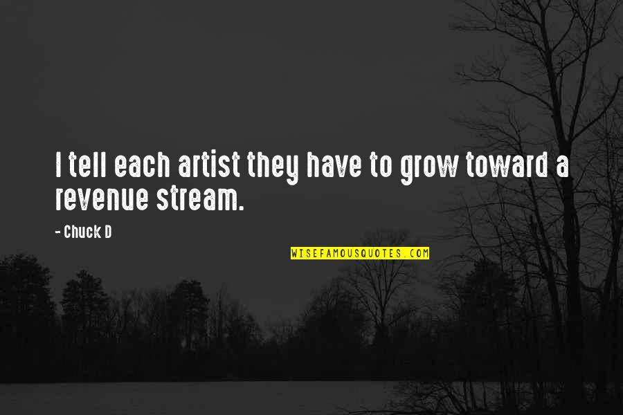 Regurgitate Mucus Quotes By Chuck D: I tell each artist they have to grow