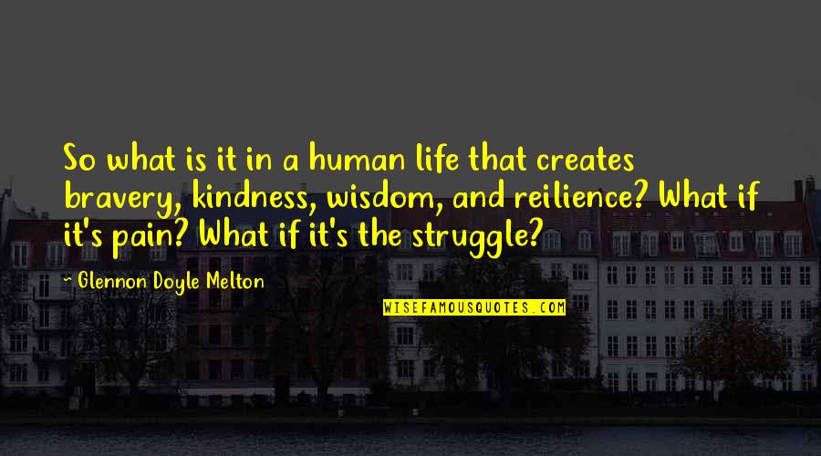 Reilience Quotes By Glennon Doyle Melton: So what is it in a human life