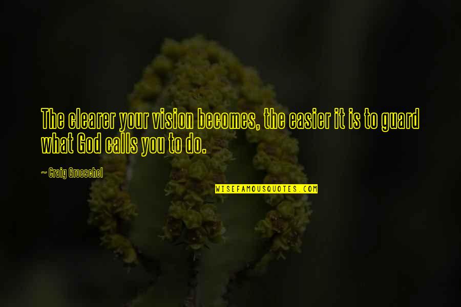 Reincidencia Sinonimo Quotes By Craig Groeschel: The clearer your vision becomes, the easier it Reincidencia Sinonimo Quotes By Craig Groeschel: The clearer your vision becomes, the easier it