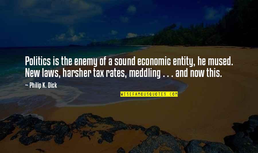 Reinert Hay Quotes By Philip K. Dick: Politics is the enemy of a sound economic
