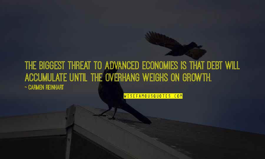 Reinhart Quotes By Carmen Reinhart: The biggest threat to advanced economies is that Reinhart Quotes By Carmen Reinhart: The biggest threat to advanced economies is that