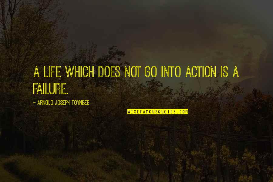 Reisst Rke Quotes By Arnold Joseph Toynbee: A life which does not go into action