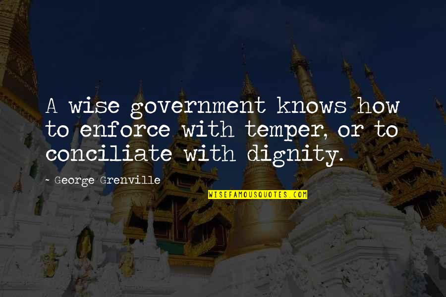 Reiterado Significado Quotes By George Grenville: A wise government knows how to enforce with Reiterado Significado Quotes By George Grenville: A wise government knows how to enforce with