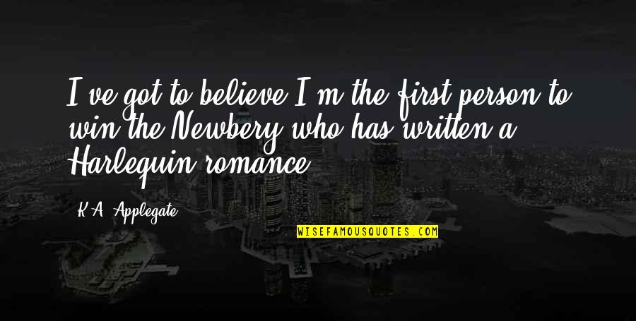 Reject Mediocrity Quotes By K.A. Applegate: I've got to believe I'm the first person