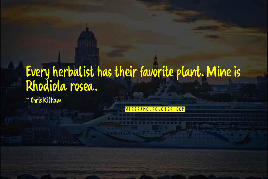 Relangi Comedy Quotes By Chris Kilham: Every herbalist has their favorite plant. Mine is