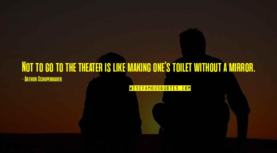 Relationship Funny Marriage Quotes By Arthur Schopenhauer: Not to go to the theater is like
