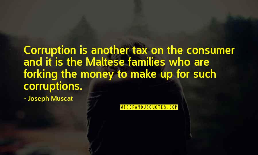 Relationship Self Worth Quotes By Joseph Muscat: Corruption is another tax on the consumer and