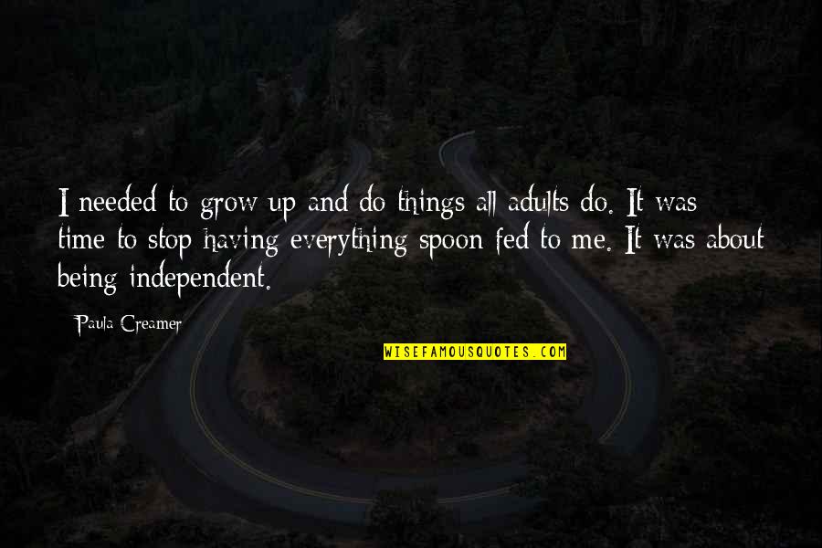 Relationship Starting Quotes By Paula Creamer: I needed to grow up and do things