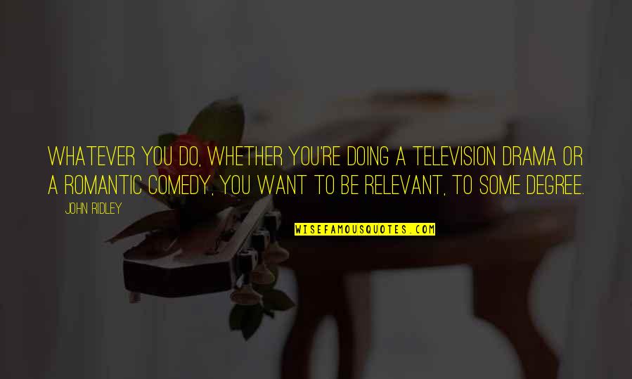 Relationship Without Name Quotes By John Ridley: Whatever you do, whether you're doing a television