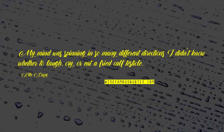 Relationships Between Women Quotes By Elle Casey: My mind was spinning in so many different